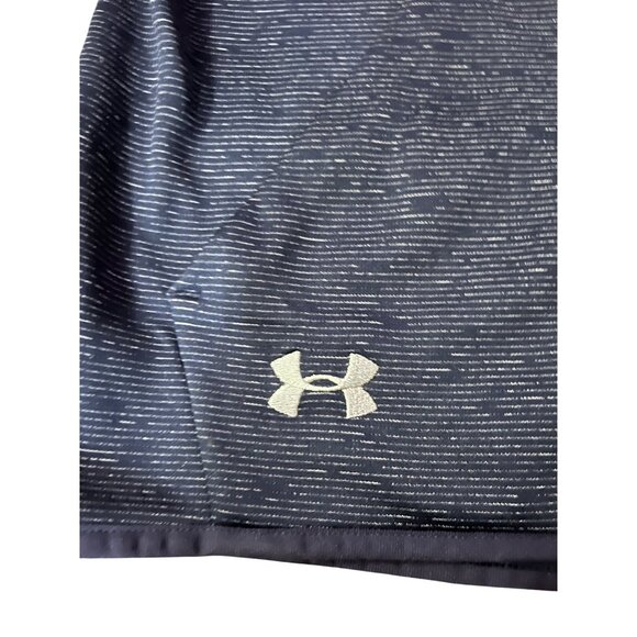 Under Armour ColdGear Womens S Pullover Hoodie Blue Striped Used Sweatshirt - Picture 8 of 13